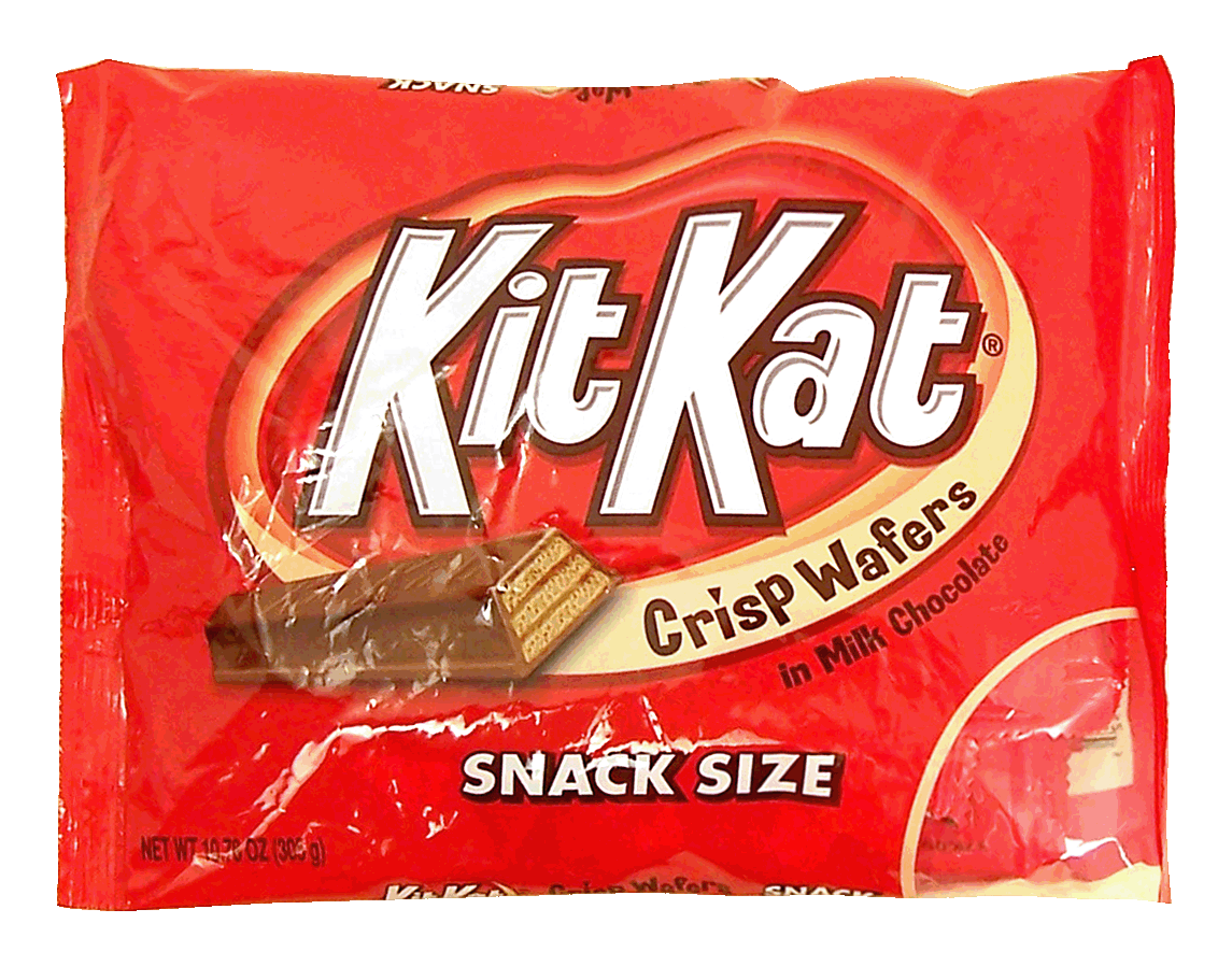 Kit Kat  milk chocolate covered crisp wafers, snack size Full-Size Picture